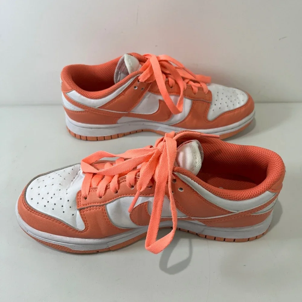 Nike Dunk Low Kids 6.5 Orange Sneakers‎ Athletic Streetwear Casual DD1873-109